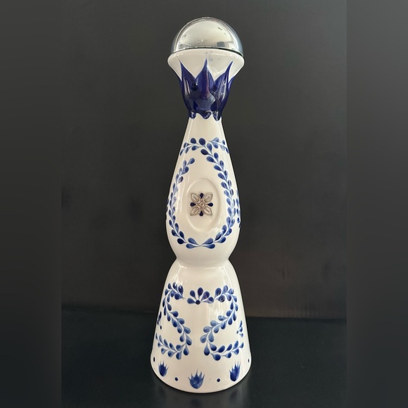 Other - New Empty Clase Azul Tequila Reposado Bottle 750ML Hand Painted Decoration